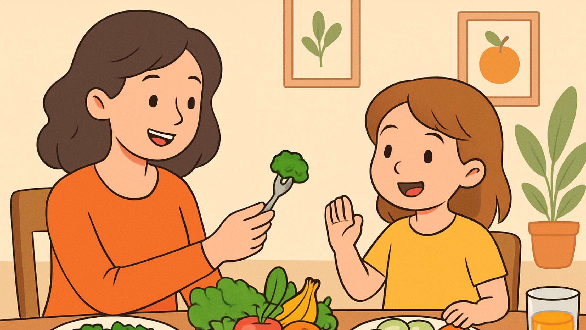 Cara Membiasakan Anak Makan Sayur dan Buah Tanpa Paksaan